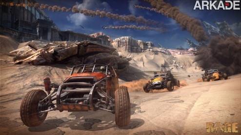 Rage (PC, PS3, X360) review: tiros e buggies em um belo fim do mundo