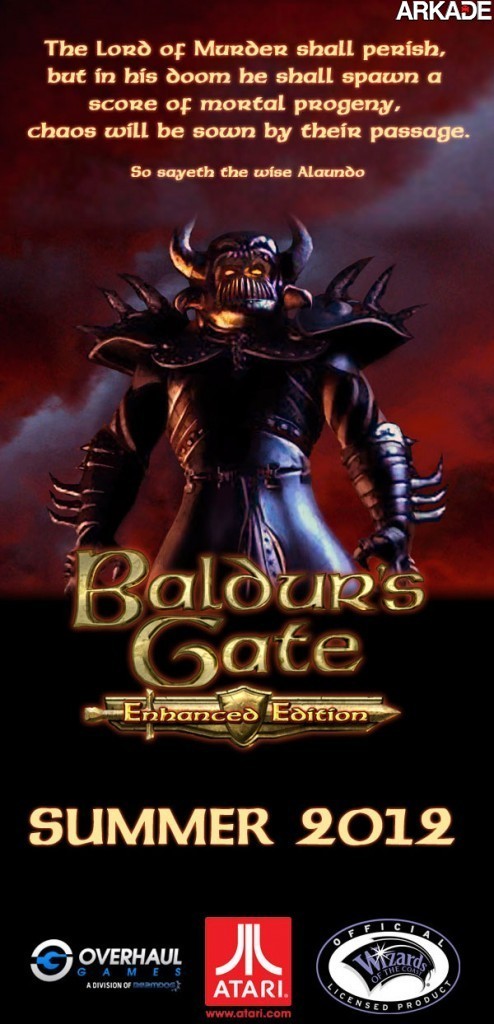 Clássico Baldur's Gate será relançado em versão melhorada