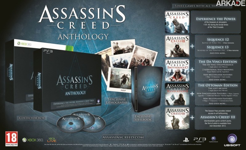 Assassin's Creed vai ganhar bela coletânea com todos os games da série