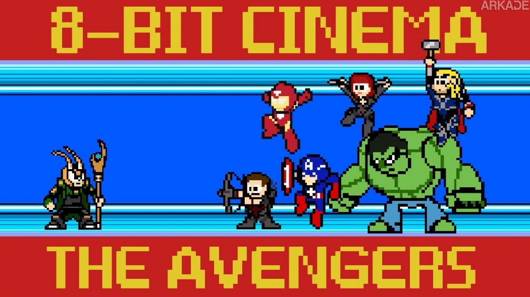 O filme dos Vingadores fica ainda mais legal recriado em 8-bits