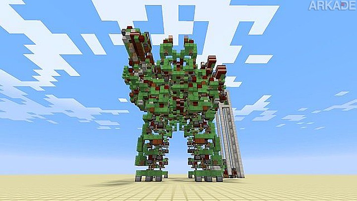Este robô incrível é o mais perto que chegaram de criar um Megazord no Minecraft