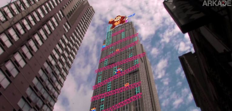 Personagens clássicos "pixelados" invadem o mundo real em vídeo feito por brasileiros