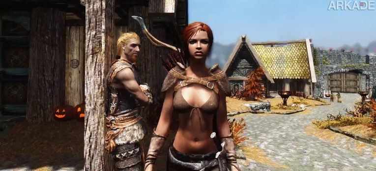 Sabe aquele vídeo da moça que levou mais de 100 cantadas em Nova York? Ganhou uma paródia em Skyrim