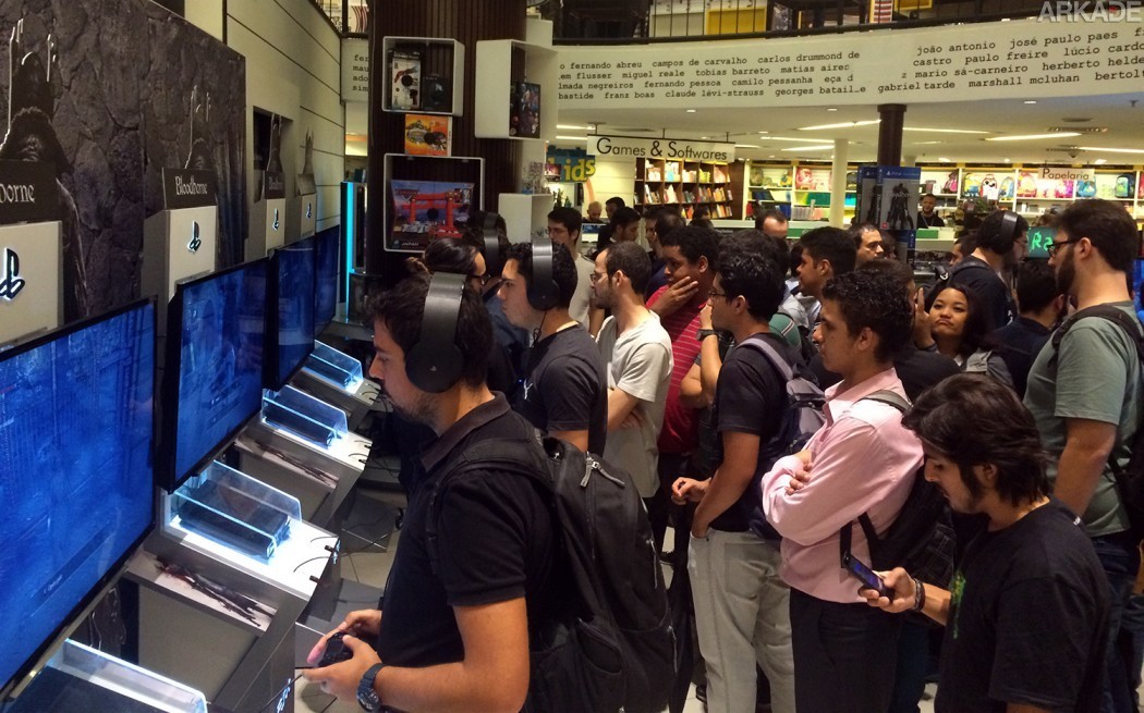 Jogamos Bloodborne em seu evento de lançamento promovido pela Sony em São Paulo