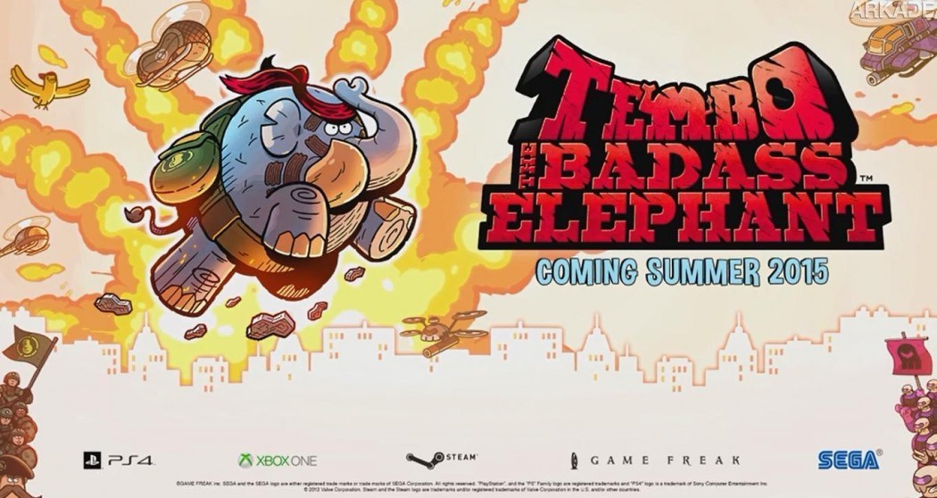 Sega e produtora de Pokémon anunciam Tembo The Badass Elephant para PS4, Xbox One e PC