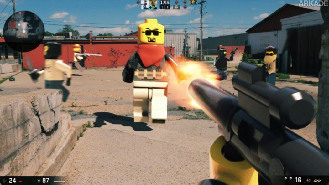 Divertido vídeo mistura Portal, Bioshock, Counter-Strike e Skyrim com bonequinhos de Lego