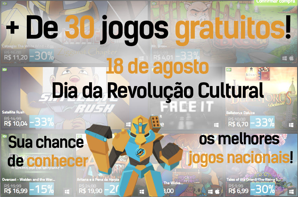 Loja virtual Splitplay anuncia promoção com mais de 30 jogos gratuitos