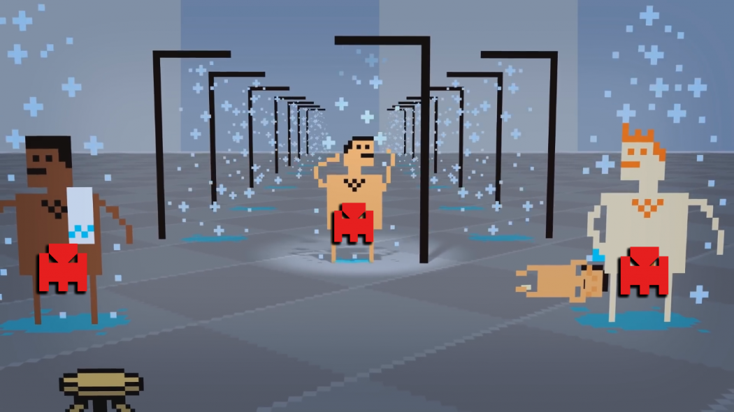 Escolha o pai correto na hora de tomar banho com Shower With Your Dad Simulator