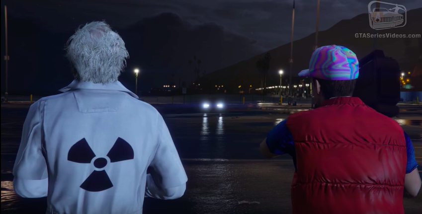 Até os mods de GTA V comemoraram a "chegada" de Marty McFly recriando cena do De Volta Para o Futuro