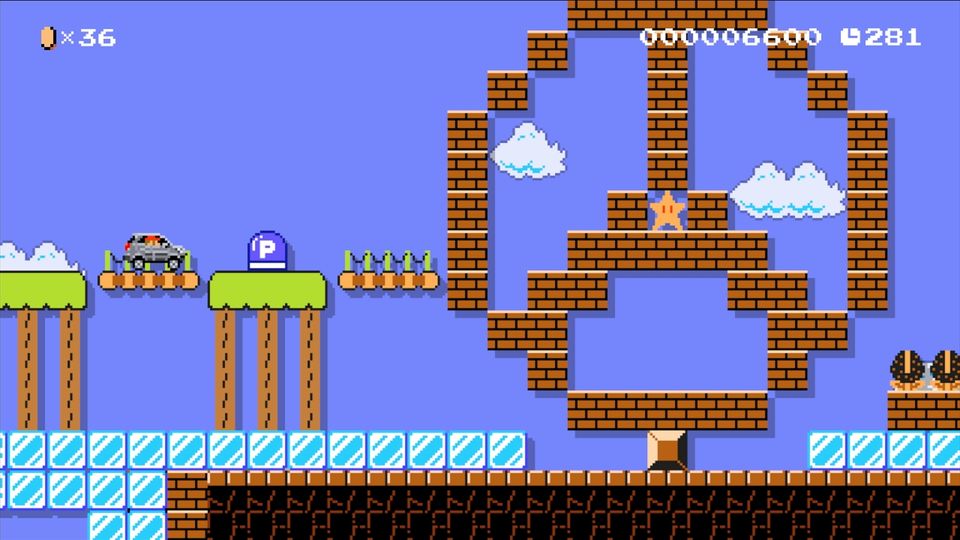 Agora dá pra andar de Mercedes-Benz 8-bit em Super Mario Maker