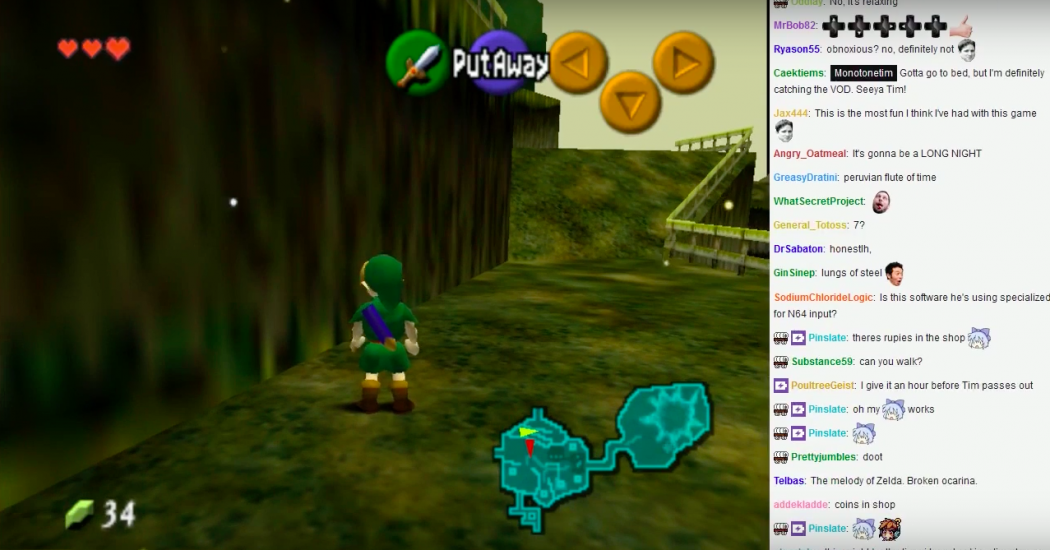 Um cidadão resolveu jogar Ocarina of Time usando uma ocarina de controle