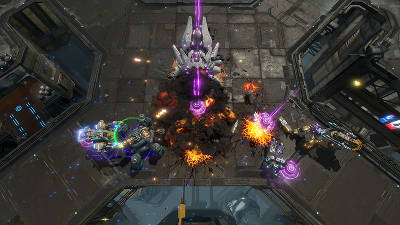Dropzone é uma mistura de Starcraft com LoL que coloca mechs em batalhas 1x1