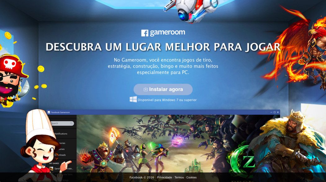 Está no ar a Gameroom, a plataforma de games do Facebook