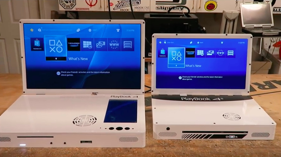 Agora é a vez do PS4 Slim e do PS4 Pro virarem "notebooks"