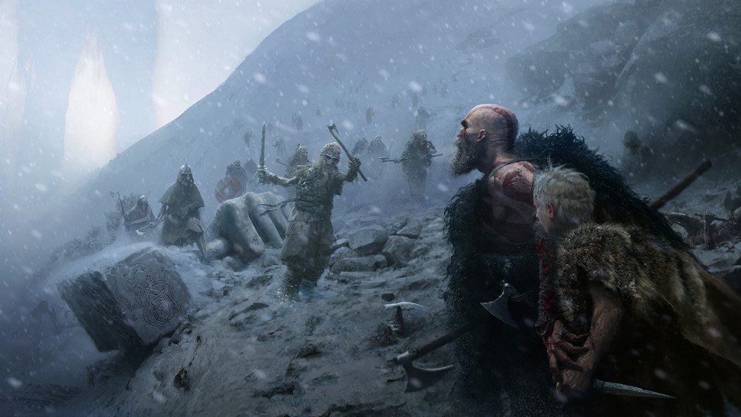 Segura o hype! Novas imagens conceituais de God of War são reveladas