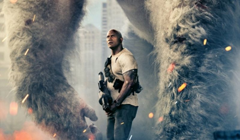 Confira agora ao primeiro trailer da adaptação de Rampage para os cinemas