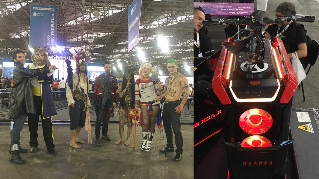 Campus Party 2018 - Os gabinetes irados e os cosplayers do evento