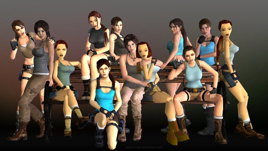 Infográfico - A evolução de Lara Croft através dos anos