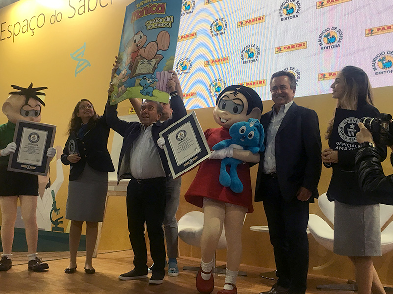 Bienal do Livro 2018: Mauricio de Sousa e Panini anunciam o maior gibi do mundo, confirmado pelo Guiness