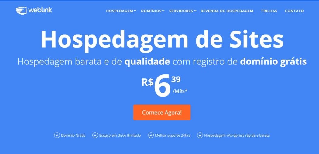 Precisa de hospedagem de sites? Conheça a Weblink