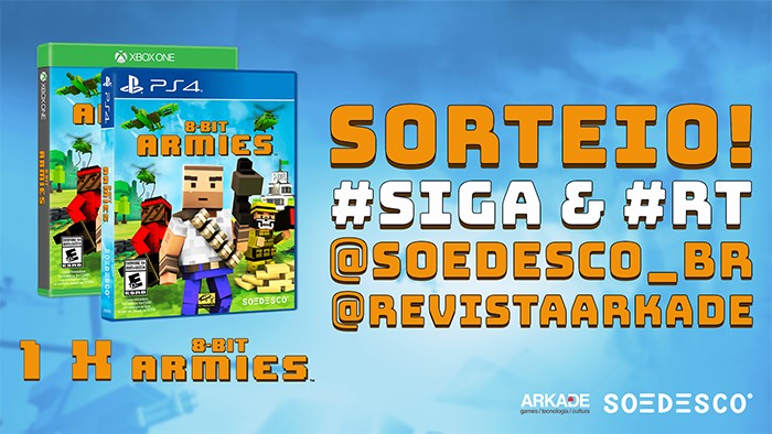 Quer ganhar o divertido 8-bit Armies? Então vem participar do sorteio!