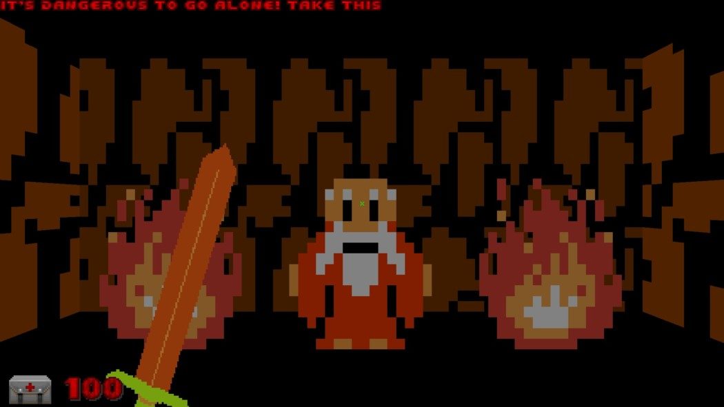 Este mod transforma o bom e velho DOOM em uma versão FPS do primeiro Zelda!