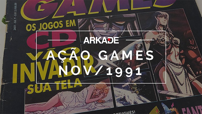 A invasão dos games em CD na Ação Games de novembro de 1991