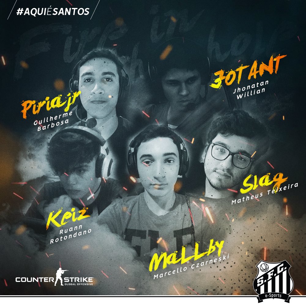 CS:GO - Santos e-Sports volta ao competitivo com nova line