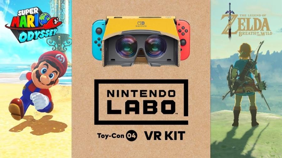Zelda: Breath of the Wild e Super Mario Odyssey ganham suporte ao Nintendo Labo VR