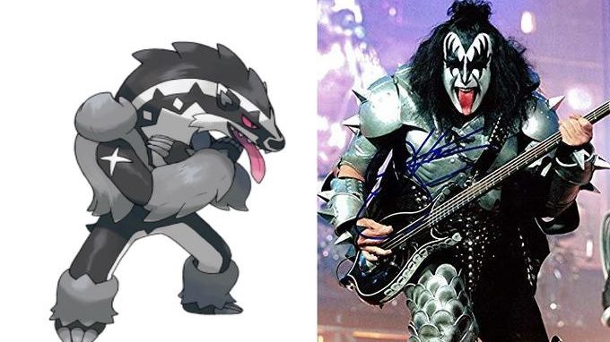 Gene Simmons adorou a ideia de um Pokémon que faz referência ao Kiss