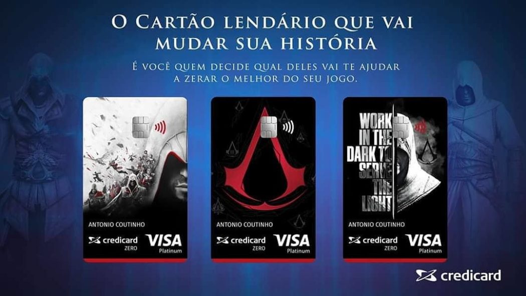 "Assassin's Creedicard": Ubisoft e Credicard lançam cartão de crédito com descontos em games