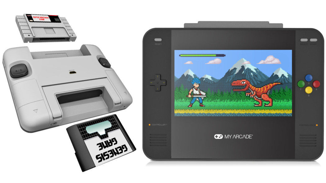 O Super Retro Champ é um portátil que permite jogar com cartuchos de Super Nintendo e Mega Drive