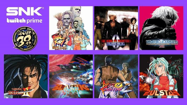 SNK oferecerá sete games gratuitamente para assinantes do Twitch Prime