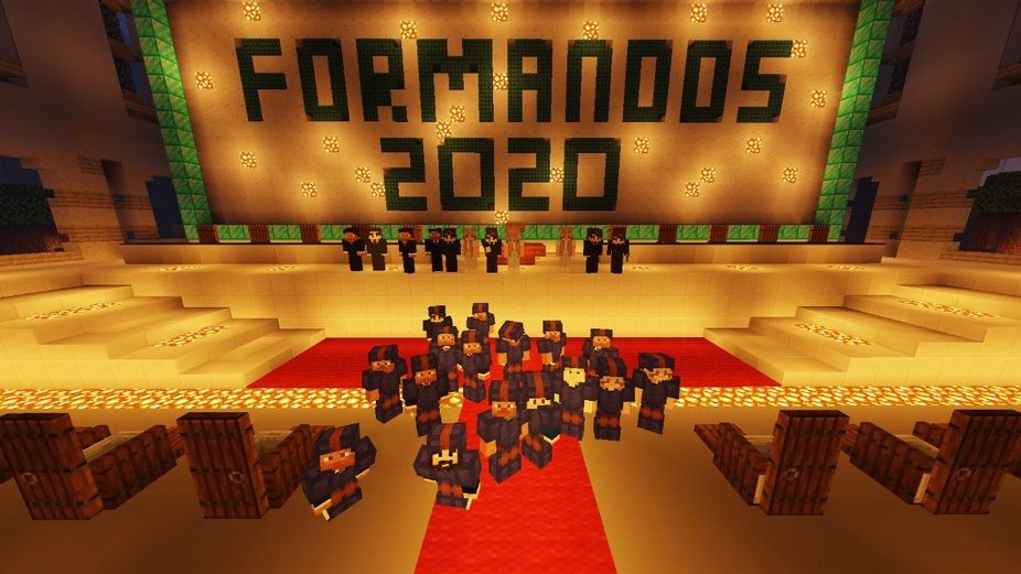 Estudantes brasileiros realizam cerimônia de formatura dentro de Minecraft!