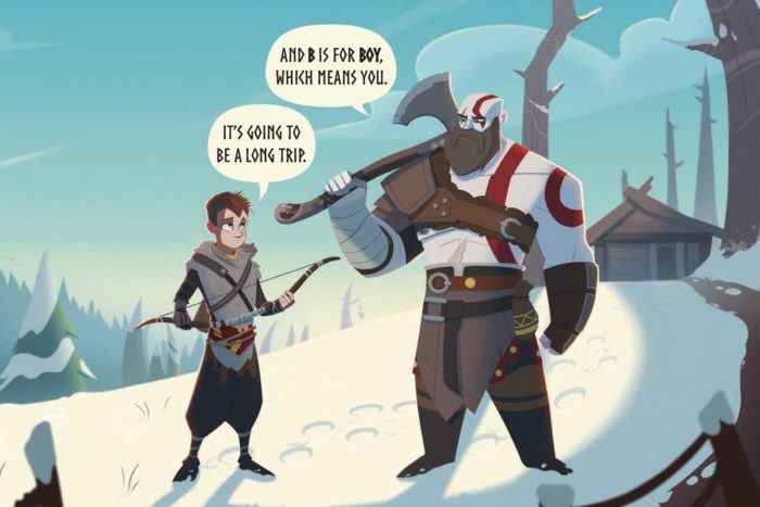 God of War vai ganhar um livro "infantil" ensinando o ABC