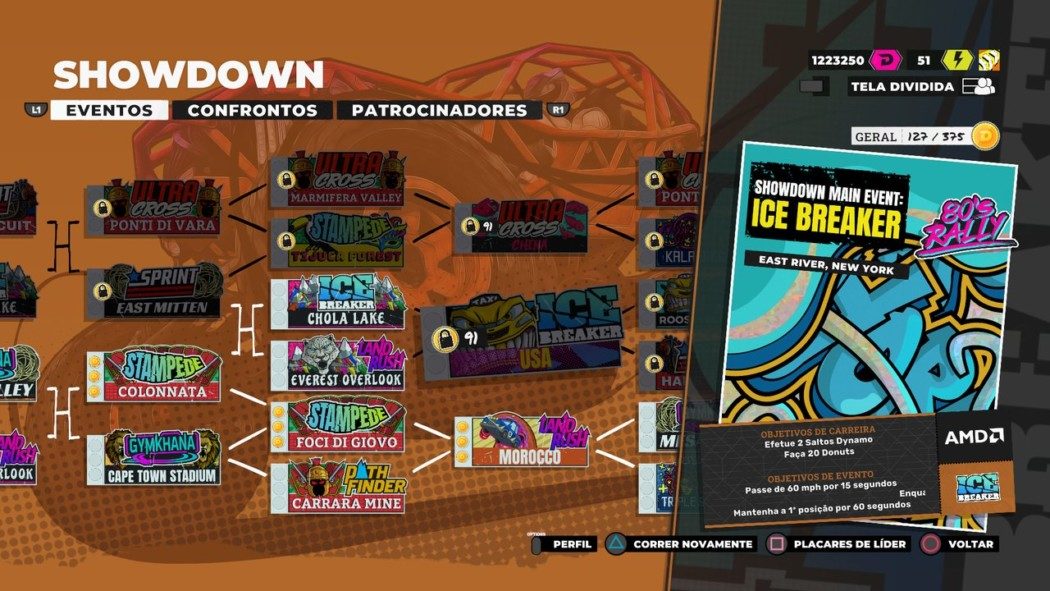 Dirt Showdown - Jogando com 2 jogadores ou mais em tela dividida