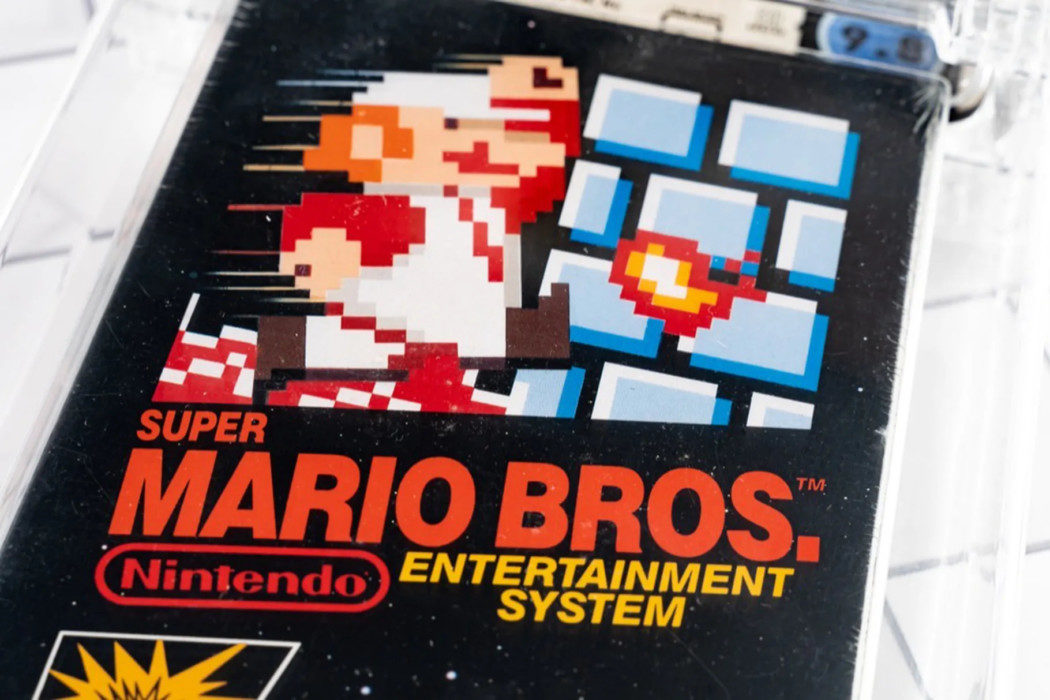 Cartucho raro do jogo 'Super Mario' esquecido em gaveta por 35