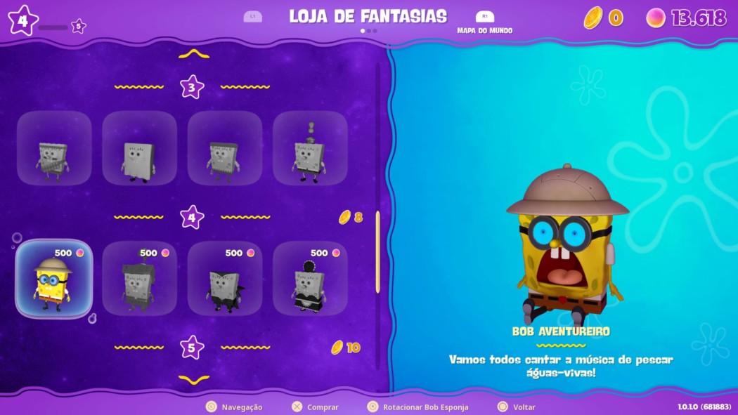 Preços baixos em Bob Esponja jogos de carta Contemporâneos