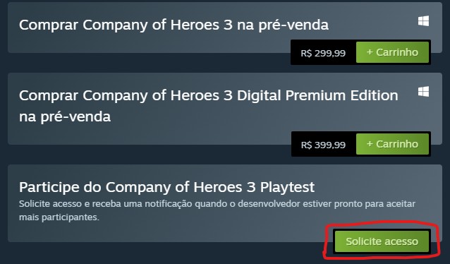 Company of Heroes 3 terá playtest aberto para todos começando no dia 11 de janeiro