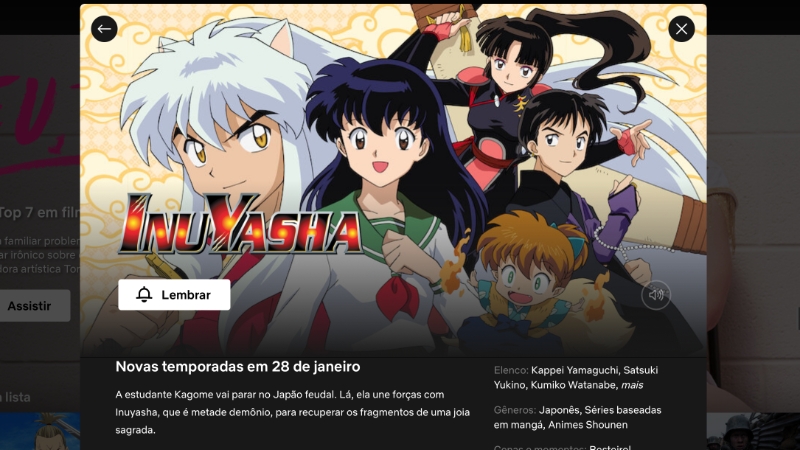 Inuyasha: Onde e como assistir ao anime completo