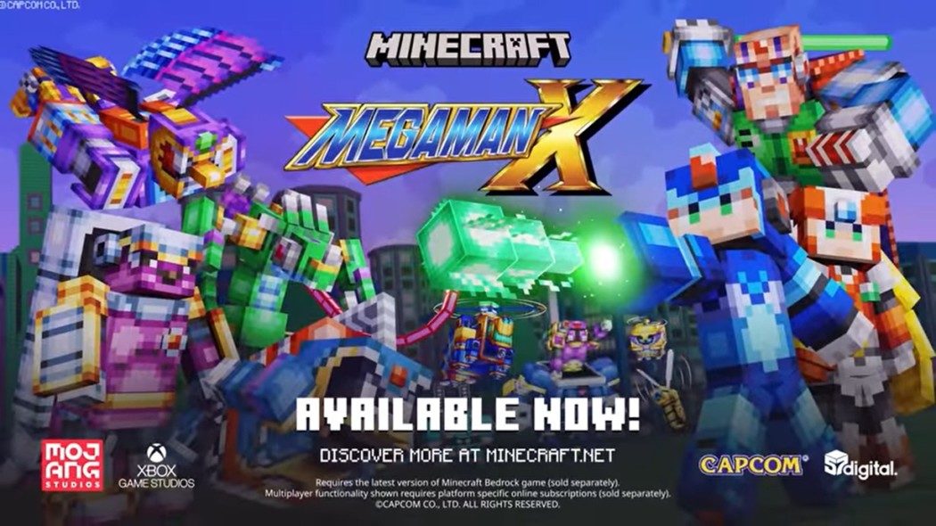 Minecraft ganhou uma nova DLC crossover com Mega Man X