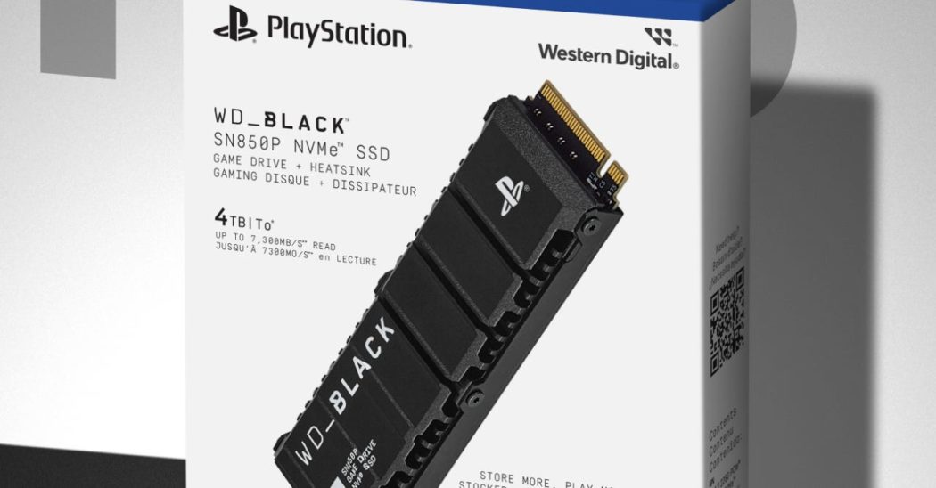 playstation western digital ssd