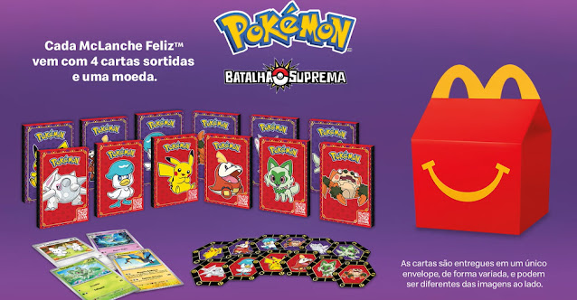 Pokémon será o brinde do McLanche Feliz em dezembro no Brasil - Nintendo  Blast