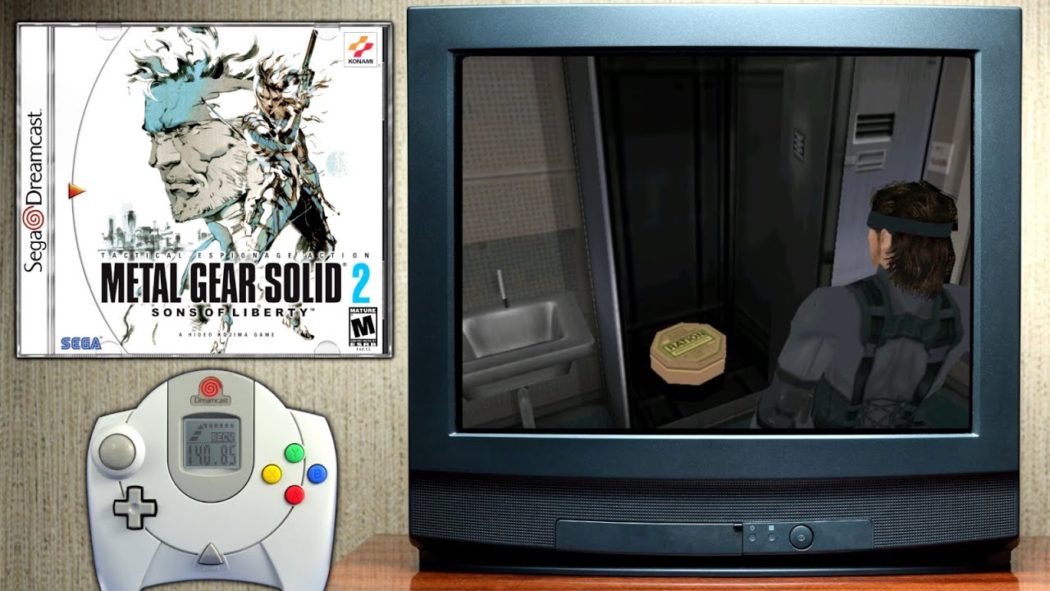 Chegou a vez de Metal Gear Solid 2 rodar no Dreamcast, graças a um fã