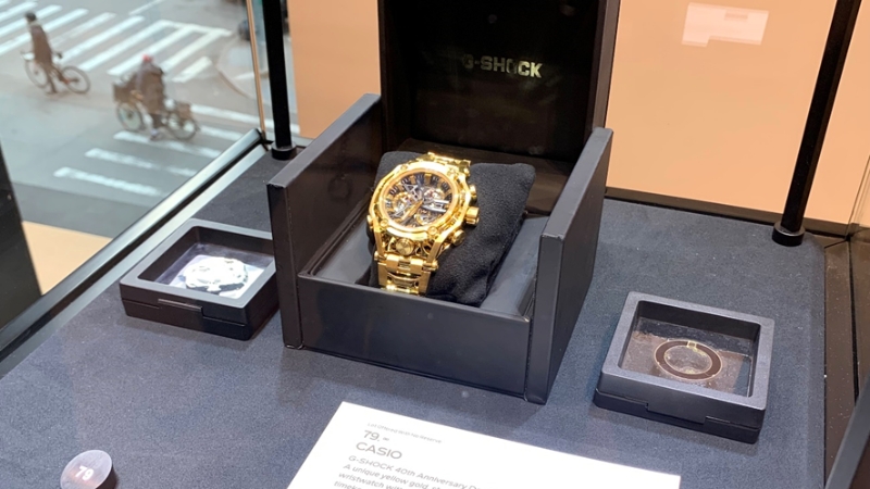 Relógio de ouro da G-Shock em leilão foi arrematado por US$ 400 mil