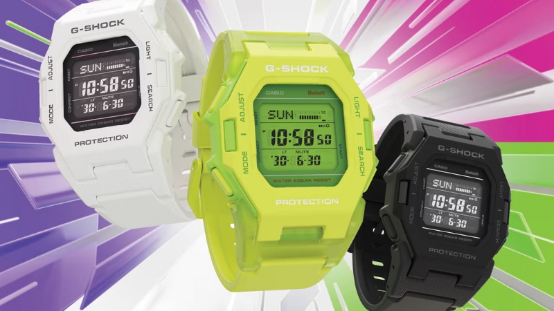 G-Shock apresenta seus novos Digital Basic Step Tracker, com sensores e Bluetooth