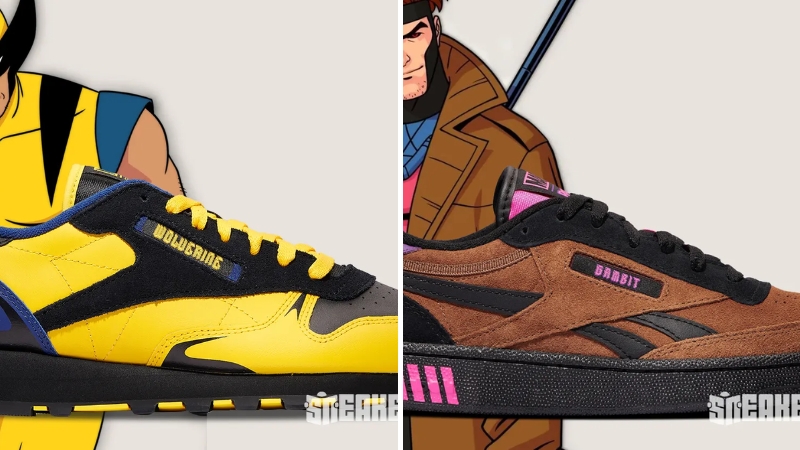 Reebok viaja para o mundo de X-Men '97 e traz novos tênis baseados em Wolverine e Gambit