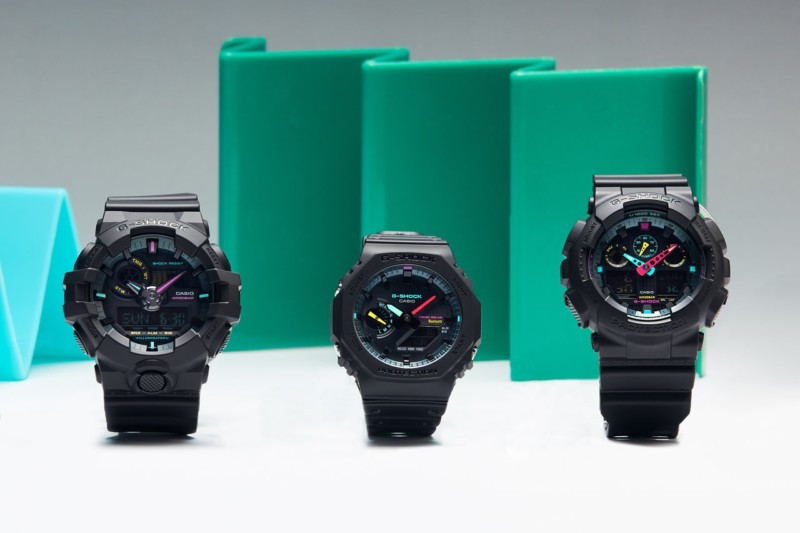 Os novos relógios analógico-digitais da G-Shock trazem elementos fluorescentes