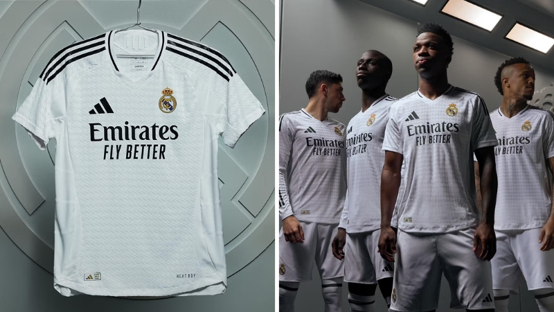 Real Madrid apresenta sua nova camisa para a temporada 2024/25