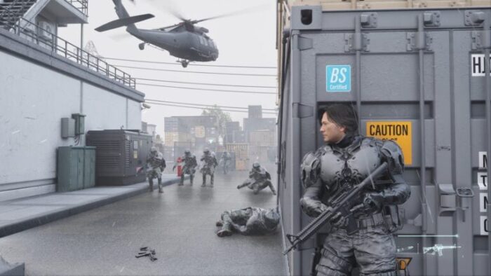 Black State parece até uma mistura de Metal Gear Solid V com The Matrix
